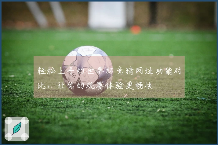 轻松上手的世界杯竞猜网址功能对比，让你的观赛体验更畅快